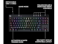 Logitech G Pro X TKL Rapid gamingtangentbord (svart) Gamingtangentbord