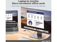 4smarts USB-C till HDMI adapter 15cm (vit) Kabel adapter och övergångar