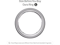Oura Ring 4 Smart Ring str. 4 (borstad silver) Smart ring