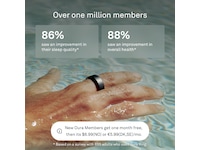 Oura Ring 4 Smart Ring str. 8 (stealth) Smart ring