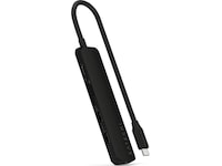 Satechi 6-i-1 Slim Multiport docking (svart) Dockningsstation och USB-hub