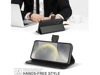 iiglo Galaxy S24 2-i-1 Plånboksfodral (svart) Mobilskal