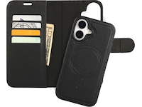 iiglo iPhone 16 2-i-1 Plånboksfodral (svart) Mobilskal