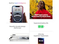 iPhone 16e 128GB (vit) Mobiltelefoner