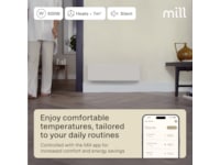 Mill Glass Smart WiFi Gen 4 panelugn 500W Panelelement