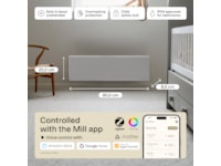 Mill Glass Smart WiFi Gen 4 panelugn 500W Panelelement
