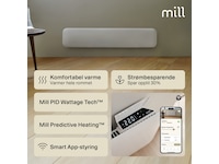 Mill Invisible Smart WiFi Gen 4 panelövn 1050W Panelelement