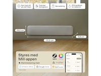 Mill Invisible Smart WiFi Gen 4 panelövn 1050W Panelelement