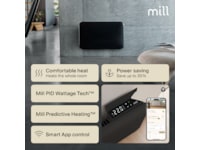 Mill Invisible Smart WiFi Gen 4 panelövn 700W (svart) Panelelement