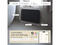 Mill Invisible Smart WiFi Gen 4 panelövn 700W (svart) Panelelement