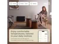 Mill Invisible Smart WiFi Gen 4 panelövn 700W (svart) Panelelement