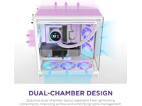 NZXT H9 Flow RGB+ Mid Tower (vit) Midi tower