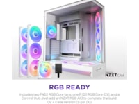 NZXT H9 Flow RGB+ Mid Tower (vit) Midi tower