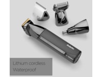 BaByliss Super X Metal 15-i-1 trådlös multitrimmer (svart) Hårtrimmer