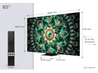 TCL 85" Q7C 4K QD-Mini LED Google TV Över 80 tums TV