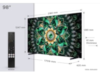 TCL 98" Q7C 4K QD-Mini LED Google TV Över 80 tums TV