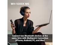 Sony WH-1000XM6 trådlösa hörlurar, Over-Ear (svart) Hörlurar