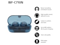 Sony WF-C710N  trådlösa hörlurar, In-ear med mikrofon (blå) In-ear hörlurar