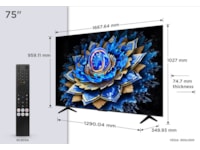 TCL 4K QLED Google TV 75T69C 70 - 79 tums TV
