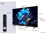 TCL 85" T69C 4K QLED Google TV Över 80 tums TV