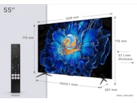 TCL 55" C69KS 4K QD-Mini LED Google TV 50 - 59 tums TV