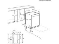 Electrolux 600 SatelliteClean diskmaskin (stål) Underbyggd diskmaskin