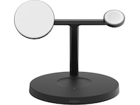 Belkin 3-in-1 Qi2 15W Laddställ (svart) Trådlös laddare