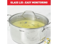 Tefal Intuition 7-delat kastrullset i obelagt rostfritt stål B864S734 Tillbehör till hällar, ugn och spis