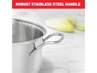 Tefal Intuition 7-delat kastrullset i obelagt rostfritt stål B864S734 Tillbehör till hällar, ugn och spis