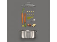 Tefal Intuition 7-delat kastrullset i obelagt rostfritt stål B864S734 Tillbehör till hällar, ugn och spis