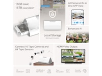 TP-Link Tapo H500 Smart HomeBase Övervakningskamera