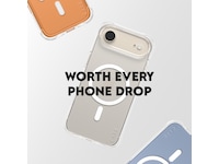 PanzerGlass CARE iPhone Air Samba Hardcase (transparent/vit) Mobilskal