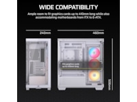 Corsair 3500X RSR ARGB Mid Tower (vit) Midi tower