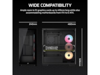 Corsair 3500X LXR LINK Mid Tower (svart) Midi tower