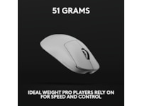 Logitech Pro X Superlight 2c trådlös gamingmus (vit) Gamingmus