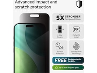 InvisibleShield Glass Elite iPhone Air Privacy Skärmskydd Skärmskydd mobiltelefon