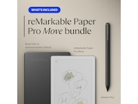 reMarkable Paper Pro 7.3" inkl. Marker Plus & Book Folio (svart skinn) Digitala anteckningsblock
