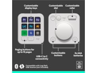 Logitech MX Creative Console (grå) Tangentbord