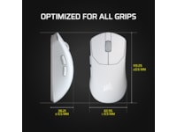 Corsair Sabre v2 Pro Ultralight Trådlös Gaming Mus (vit) Gamingmus