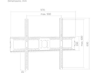 Loeffen TV-väggfäste 60-120" 200kg VESA Väggfäste & TV-stativ