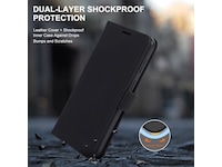 iiglo Galaxy A37 Plånboksfodral (svart) Mobilskal