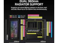 Corsair FRAME 4000X RS Mid Tower (svart) Midi tower