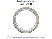 Oura Ring 4 Smart Ring str. 4 (guld) -B-Grade Demo tillbehör till mobiler & smartwatches