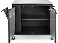 Austin and Barbeque Trolleybord med dörrar Utomhusgrillvagnar