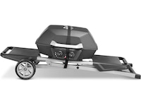 Bärbar gasgrill med dubbelbrännare 4,5 kW Utomhusgrillar