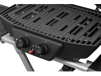 Bärbar gasgrill med dubbelbrännare 4,5 kW Utomhusgrillar