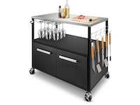 Austin and Barbeque Sidobord med förvaring Utomhusgrillvagnar