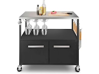Austin and Barbeque Sidobord med förvaring Utomhusgrillvagnar