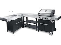 Austin and Barbeque Hörnbord 90-graders vinkel Utomhusgrillvagnar
