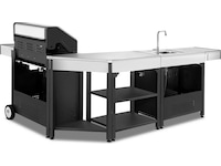 Austin and Barbeque Hörnbord 90-graders vinkel Utomhusgrillvagnar